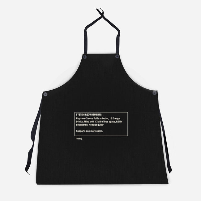 System Requirements-Unisex-Kitchen-Apron-rocketman_art