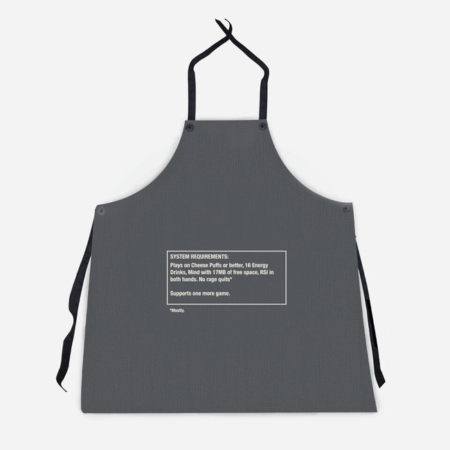 System Requirements-Unisex-Kitchen-Apron-rocketman_art