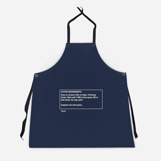System Requirements-Unisex-Kitchen-Apron-rocketman_art