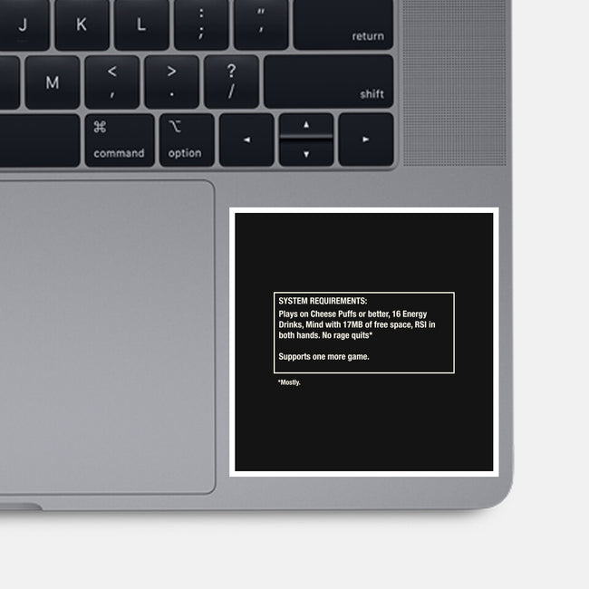 System Requirements-None-Glossy-Sticker-rocketman_art