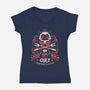 Join My Barbecue Cult-Womens-V-Neck-Tee-LAGELANTEE
