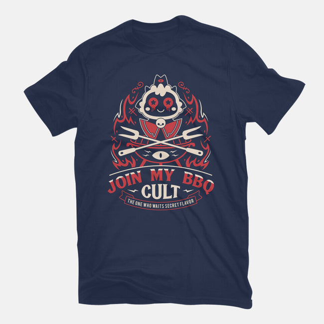 Join My Barbecue Cult-Mens-Heavyweight-Tee-LAGELANTEE