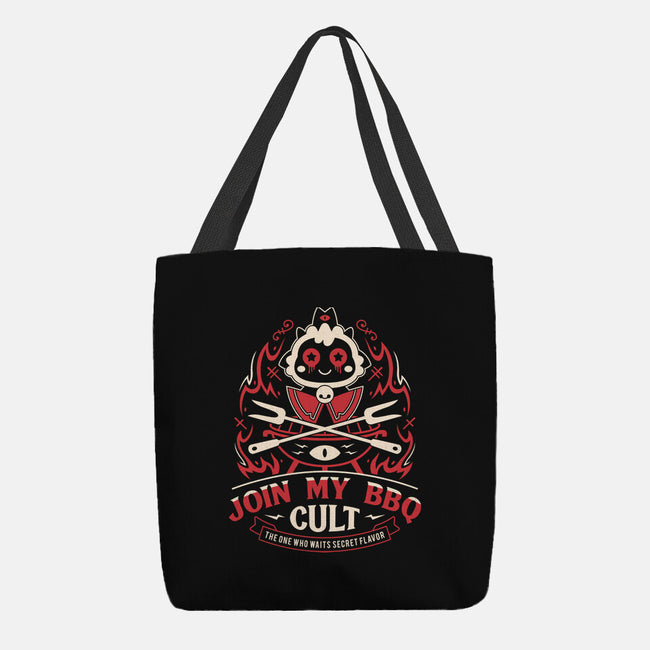Join My Barbecue Cult-None-Basic Tote-Bag-LAGELANTEE