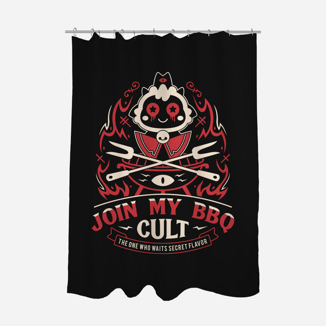 Join My Barbecue Cult-None-Polyester-Shower Curtain-LAGELANTEE