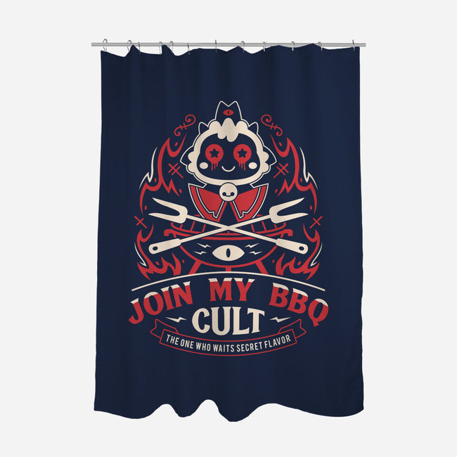 Join My Barbecue Cult-None-Polyester-Shower Curtain-LAGELANTEE