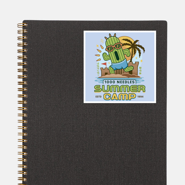 Cactuar Summer Camp Vintage-None-Glossy-Sticker-LAGELANTEE