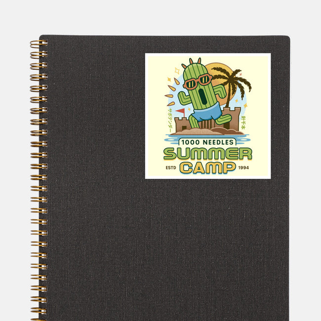 Cactuar Summer Camp Vintage-None-Glossy-Sticker-LAGELANTEE