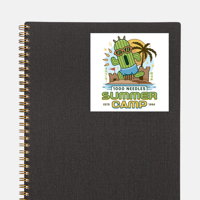 Cactuar Summer Camp Vintage-None-Glossy-Sticker-LAGELANTEE
