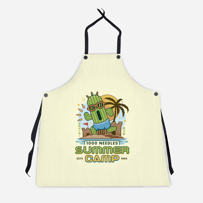 Cactuar Summer Camp Vintage-Unisex-Kitchen-Apron-LAGELANTEE