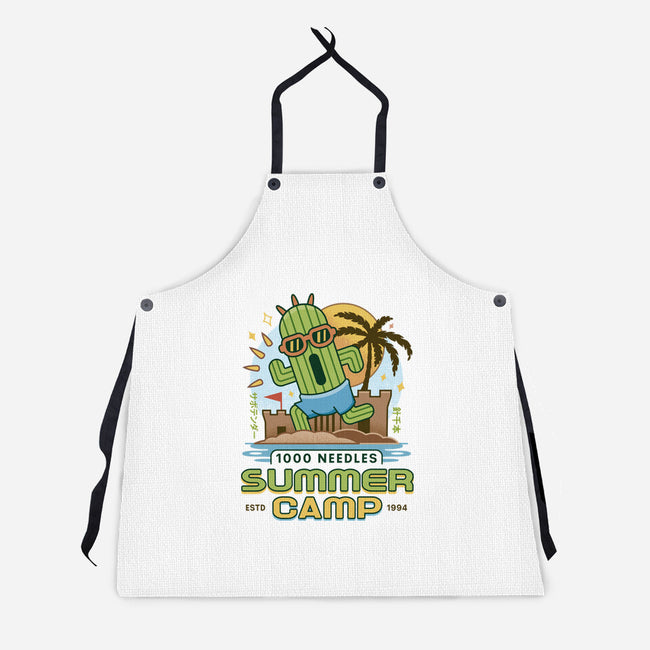 Cactuar Summer Camp Vintage-Unisex-Kitchen-Apron-LAGELANTEE
