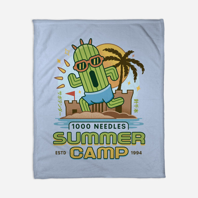 Cactuar Summer Camp Vintage-None-Fleece-Blanket-LAGELANTEE