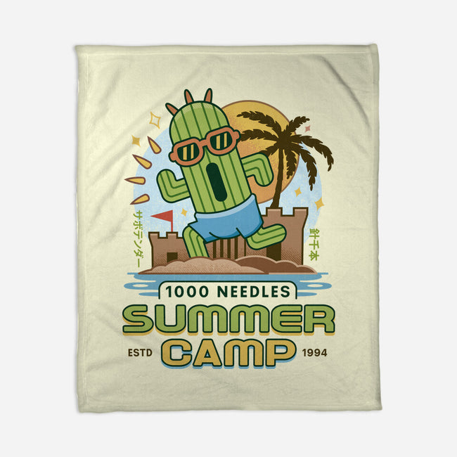 Cactuar Summer Camp Vintage-None-Fleece-Blanket-LAGELANTEE