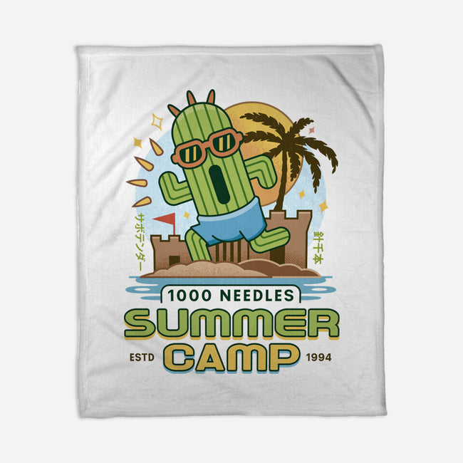 Cactuar Summer Camp Vintage-None-Fleece-Blanket-LAGELANTEE