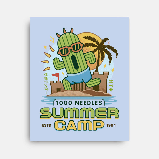 Cactuar Summer Camp Vintage-None-Stretched-Canvas-LAGELANTEE