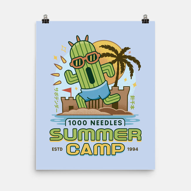 Cactuar Summer Camp Vintage-None-Matte-Poster-LAGELANTEE