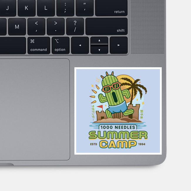 Cactuar Summer Camp Vintage-None-Glossy-Sticker-LAGELANTEE