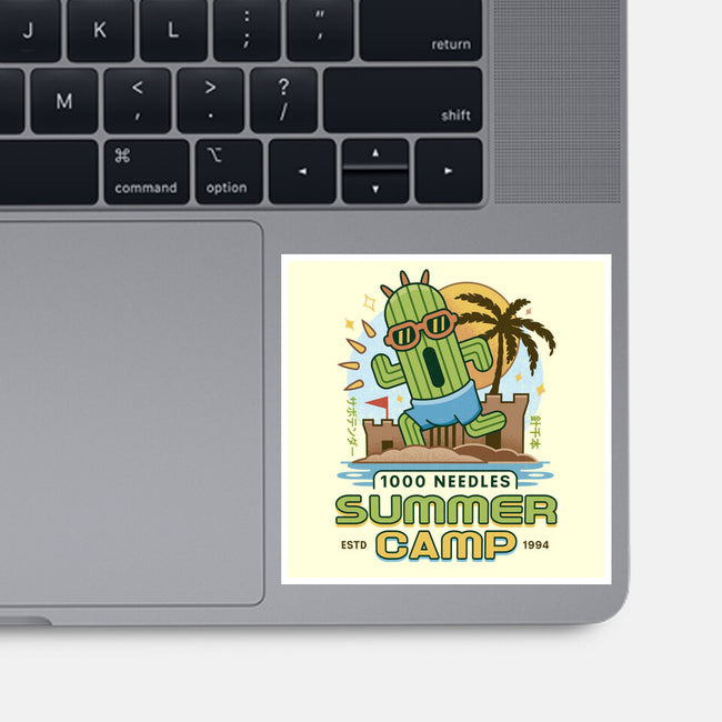 Cactuar Summer Camp Vintage-None-Glossy-Sticker-LAGELANTEE