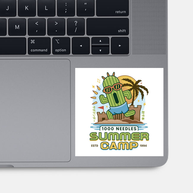 Cactuar Summer Camp Vintage-None-Glossy-Sticker-LAGELANTEE