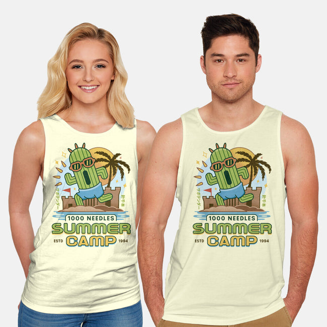 Cactuar Summer Camp Vintage-Unisex-Basic-Tank-LAGELANTEE