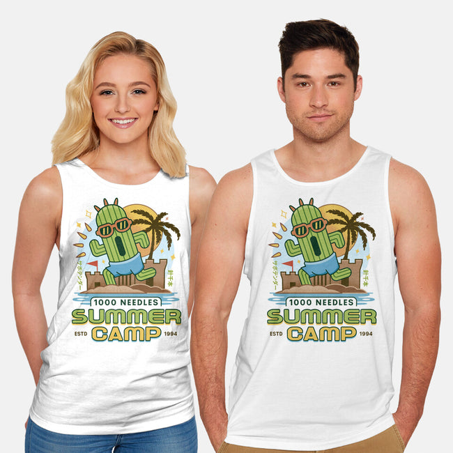 Cactuar Summer Camp Vintage-Unisex-Basic-Tank-LAGELANTEE