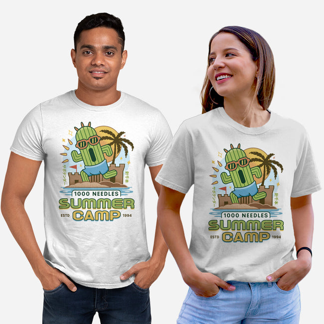 Cactuar Summer Camp Vintage-Unisex-Basic-Tee-LAGELANTEE