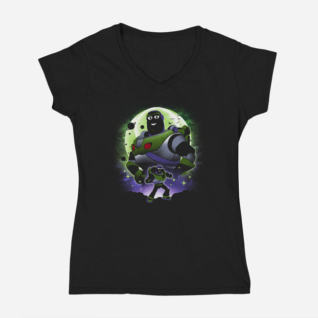 To Infinity And Beyond-Womens-V-Neck-Tee-dandingeroz