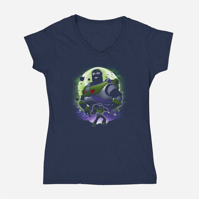 To Infinity And Beyond-Womens-V-Neck-Tee-dandingeroz