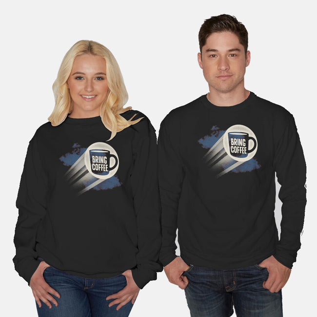 The Caffeinated Knight-Unisex-Crew Neck-Sweatshirt-Popnotic