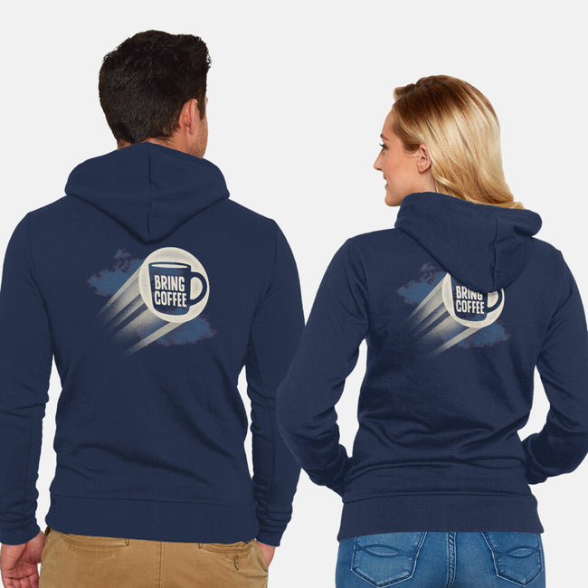 The Caffeinated Knight-Unisex-Zip-Up-Sweatshirt-Popnotic