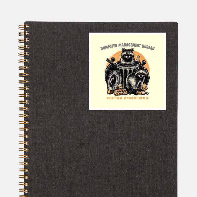 Dumpster Management Bureau-None-Glossy-Sticker-glitchygorilla