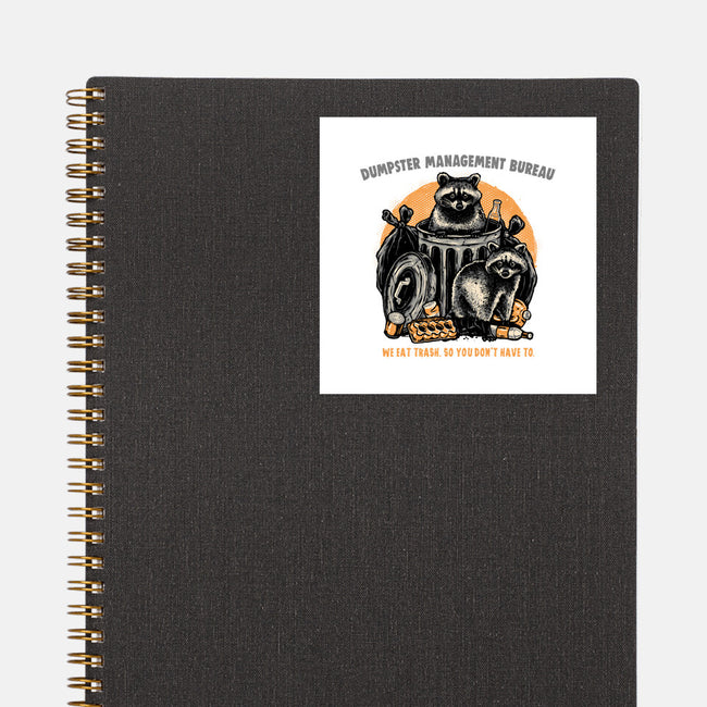 Dumpster Management Bureau-None-Glossy-Sticker-glitchygorilla