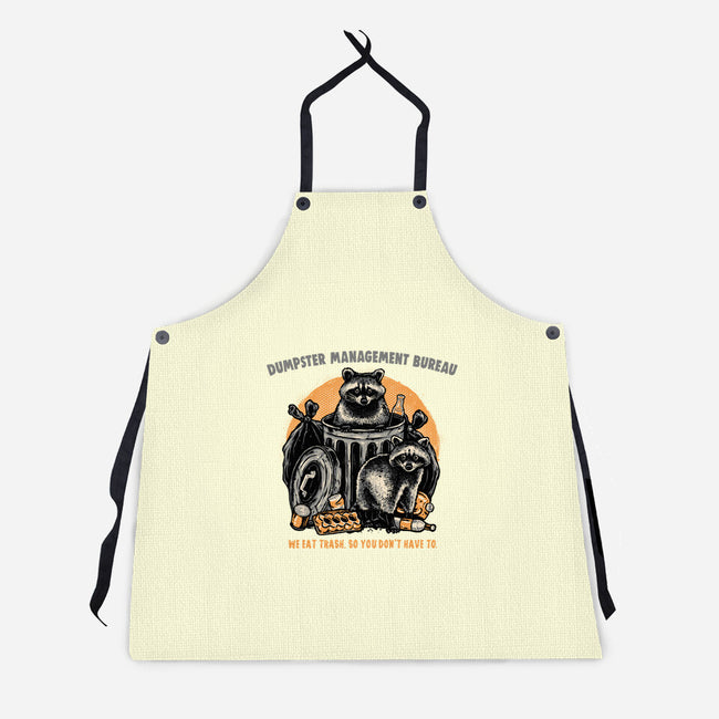 Dumpster Management Bureau-Unisex-Kitchen-Apron-glitchygorilla