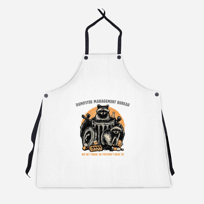 Dumpster Management Bureau-Unisex-Kitchen-Apron-glitchygorilla