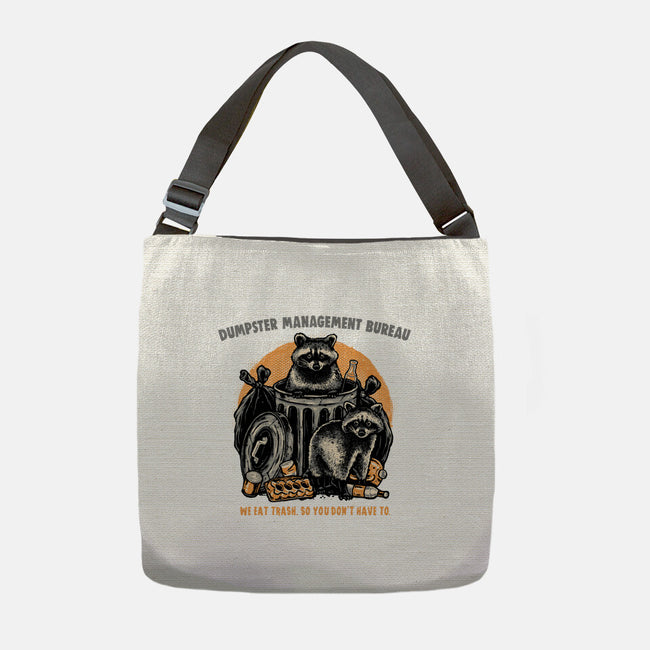 Dumpster Management Bureau-None-Adjustable Tote-Bag-glitchygorilla