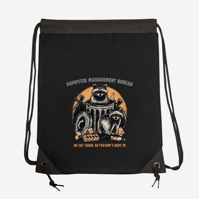 Dumpster Management Bureau-None-Drawstring-Bag-glitchygorilla