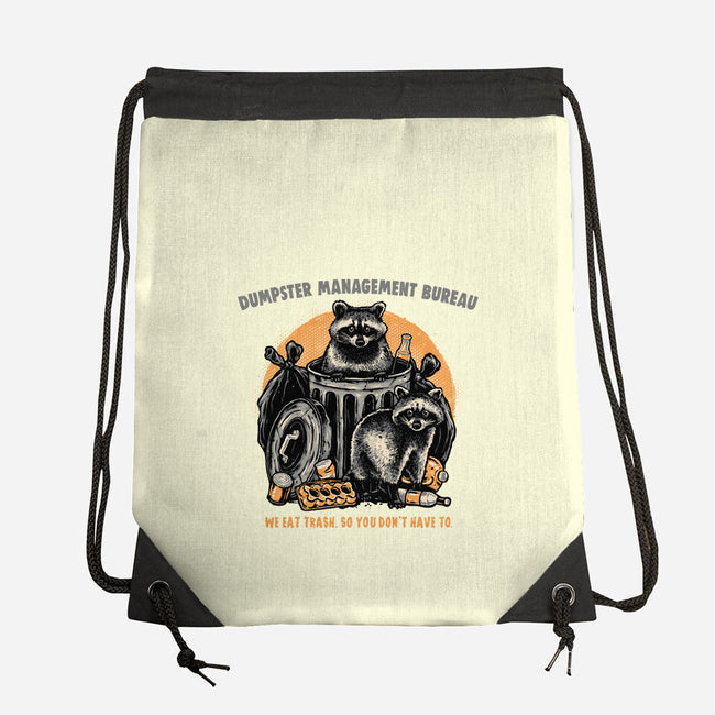 Dumpster Management Bureau-None-Drawstring-Bag-glitchygorilla