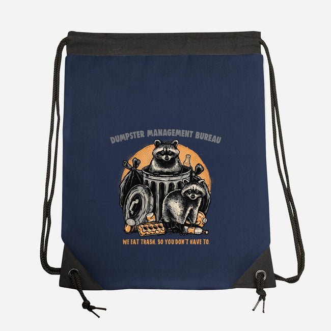 Dumpster Management Bureau-None-Drawstring-Bag-glitchygorilla
