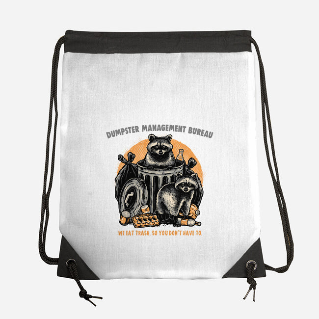 Dumpster Management Bureau-None-Drawstring-Bag-glitchygorilla