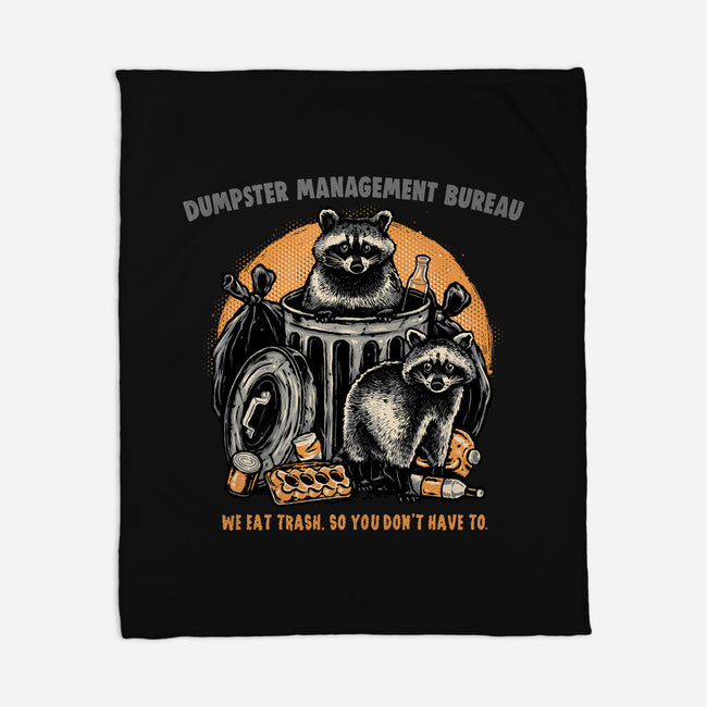 Dumpster Management Bureau-None-Fleece-Blanket-glitchygorilla