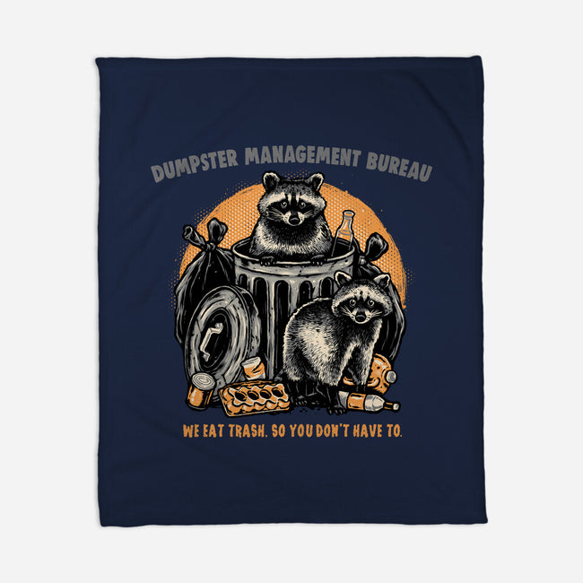 Dumpster Management Bureau-None-Fleece-Blanket-glitchygorilla