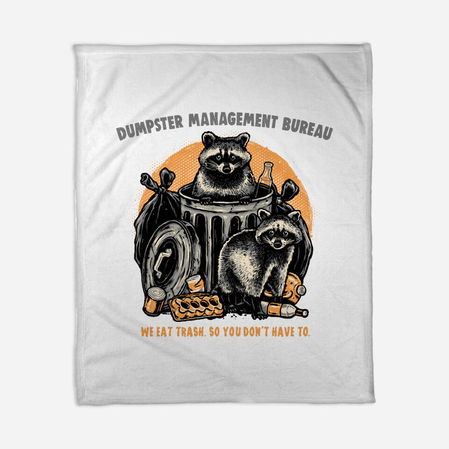 Dumpster Management Bureau-None-Fleece-Blanket-glitchygorilla