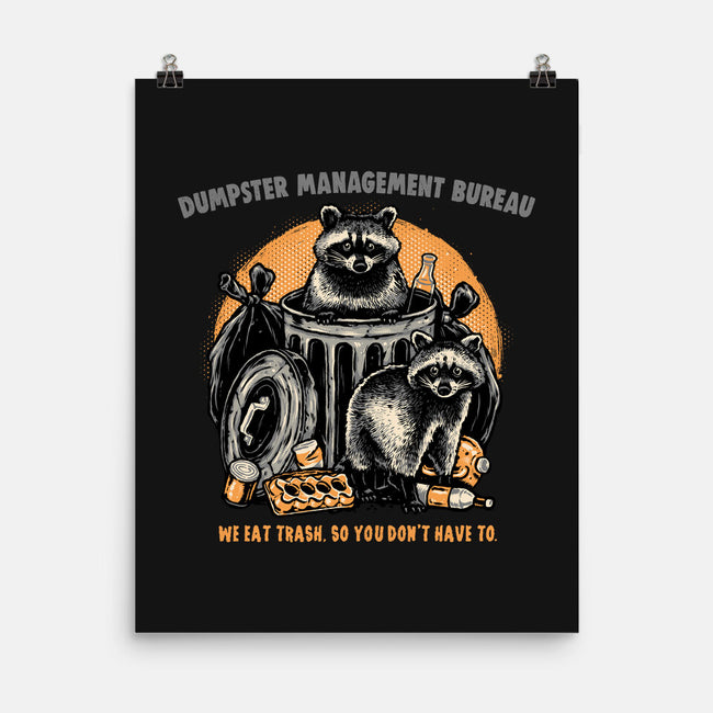 Dumpster Management Bureau-None-Matte-Poster-glitchygorilla