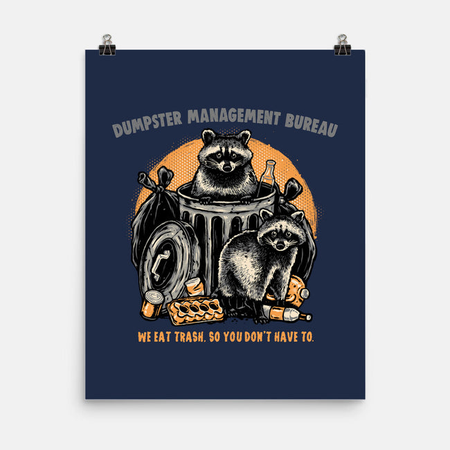 Dumpster Management Bureau-None-Matte-Poster-glitchygorilla