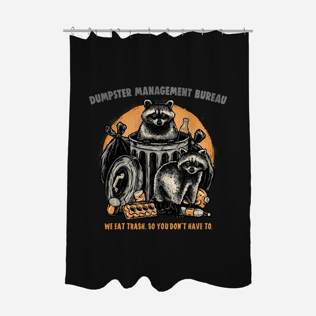 Dumpster Management Bureau-None-Polyester-Shower Curtain-glitchygorilla
