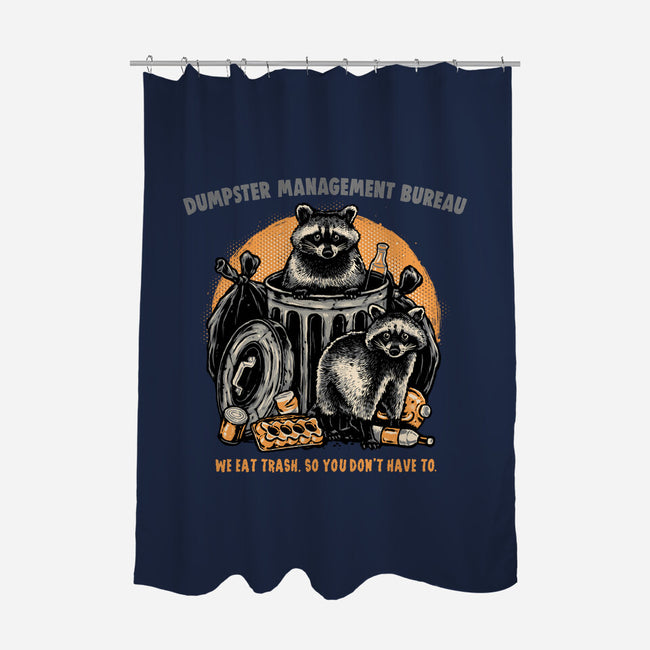 Dumpster Management Bureau-None-Polyester-Shower Curtain-glitchygorilla
