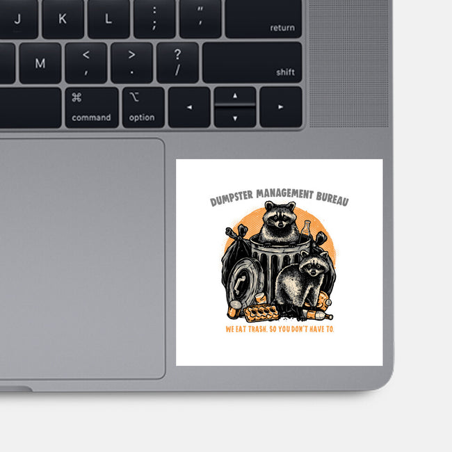 Dumpster Management Bureau-None-Glossy-Sticker-glitchygorilla