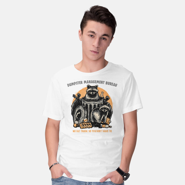 Dumpster Management Bureau-Mens-Basic-Tee-glitchygorilla