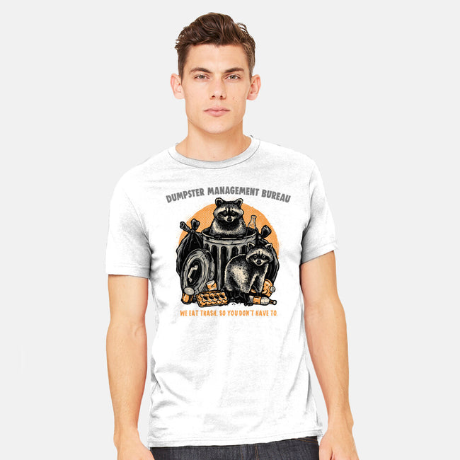 Dumpster Management Bureau-Mens-Heavyweight-Tee-glitchygorilla
