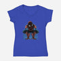 Neighborhood Rain-Womens-V-Neck-Tee-glitchygorilla