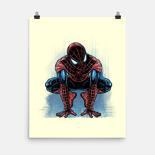 Neighborhood Rain-None-Matte-Poster-glitchygorilla